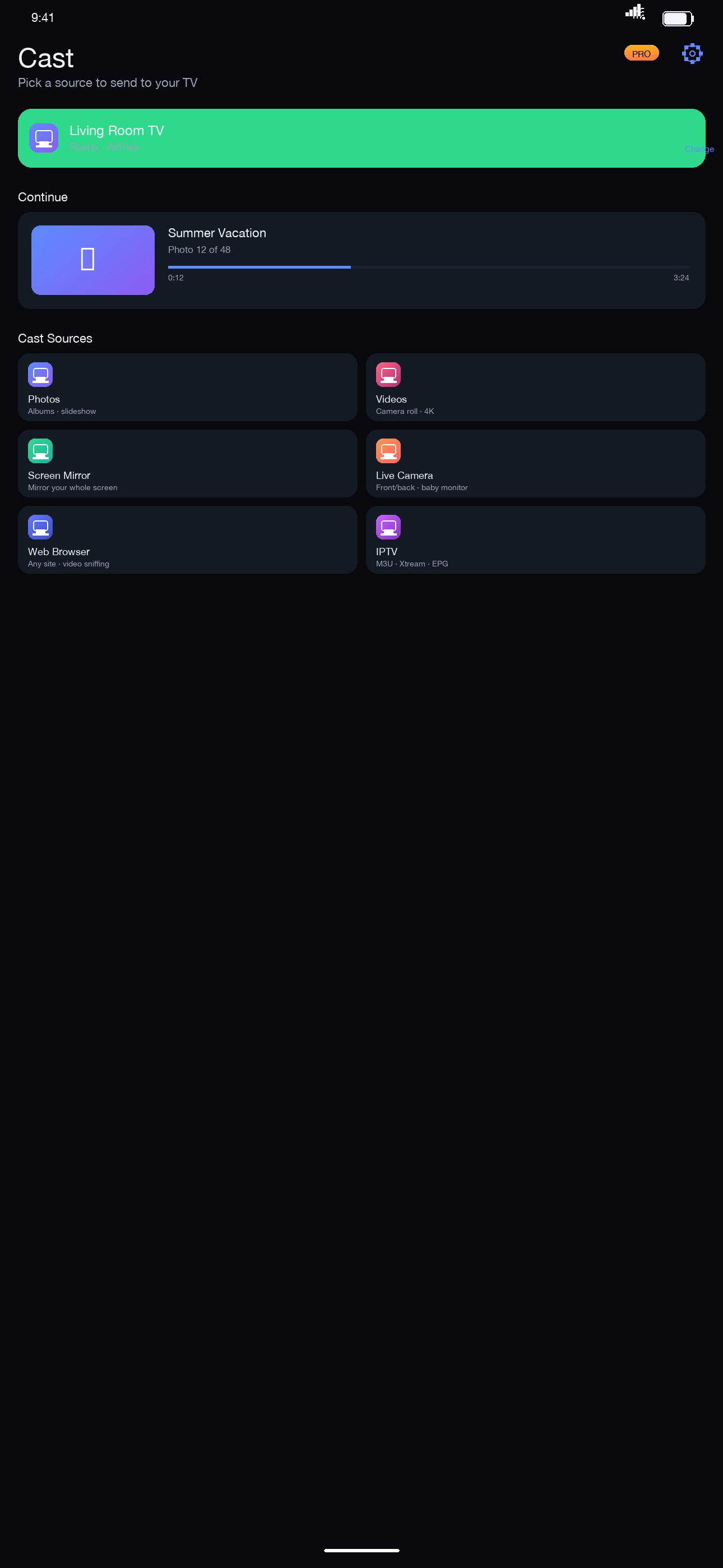 Cast hub